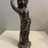 Verzilverd bronzen putto