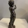 Verzilverd bronzen putto