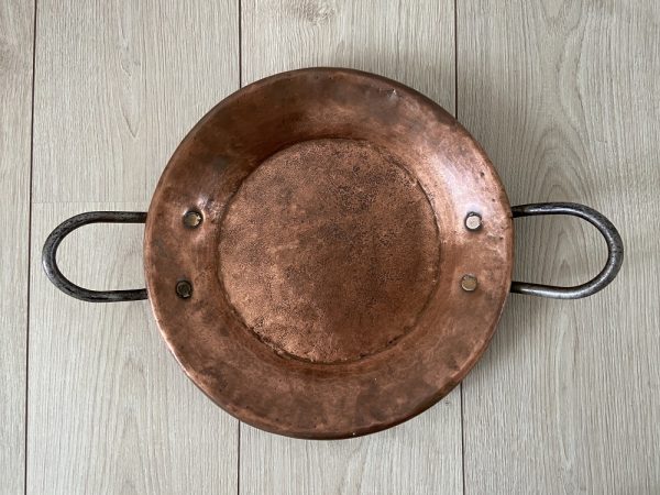 Koperen paella pan